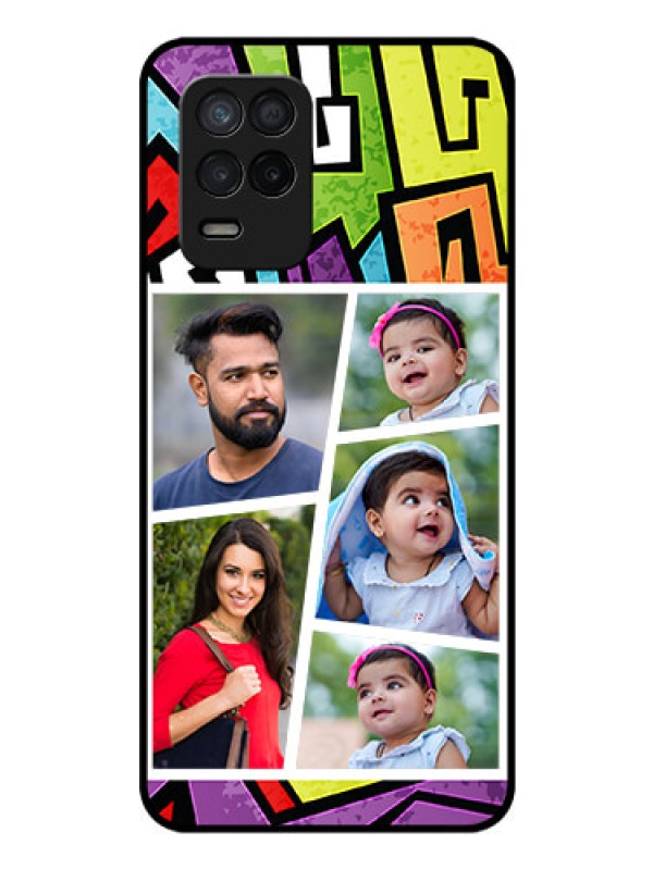 Custom Realme 8s 5G Custom Glass Phone Case - Graffiti pattern Design