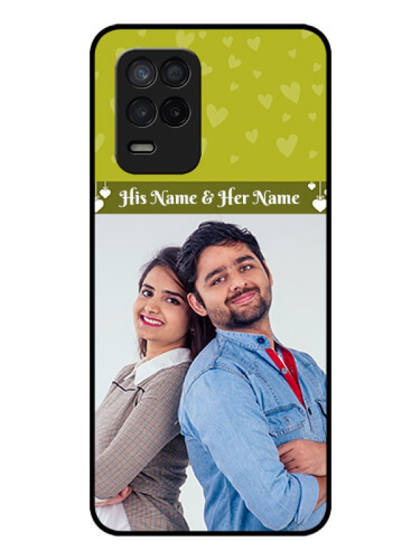 Custom Realme 8s 5G Custom Glass Phone Case - You & Me Heart Design