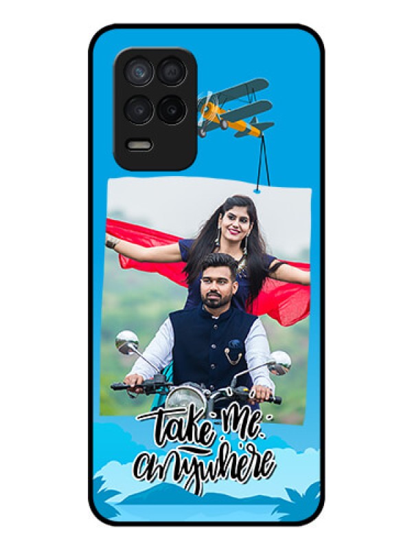 Custom Realme 8s 5G Custom Glass Mobile Case - Traveller Design 