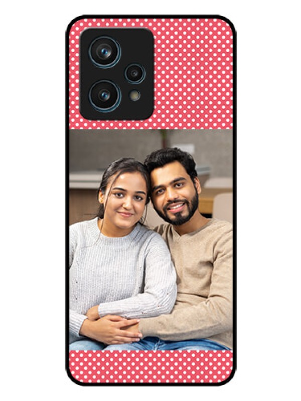 Custom Realme 9 4G Custom Glass Phone Case - White Dotted Design
