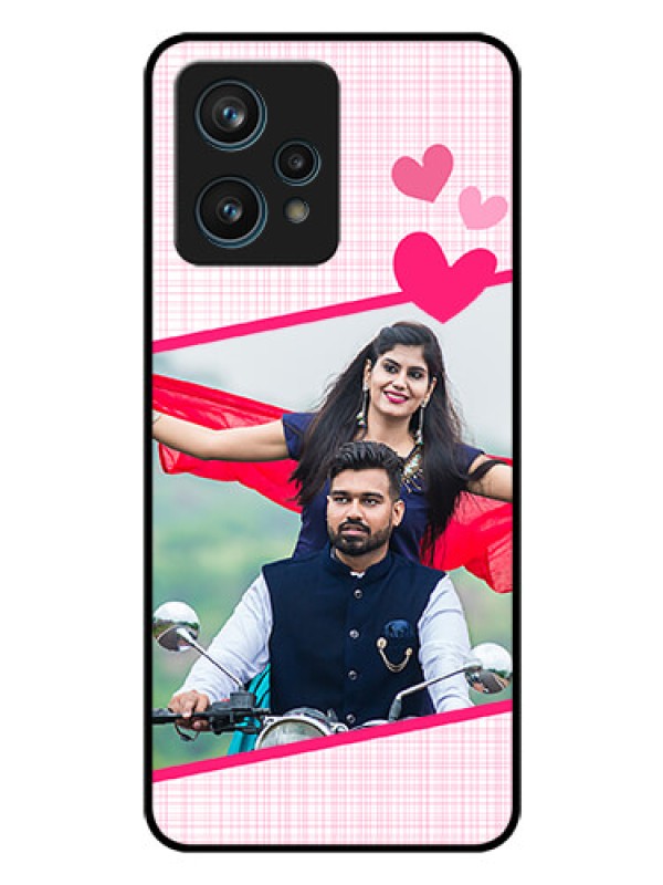 Custom Realme 9 4G Custom Glass Phone Case - Love Shape Heart Design