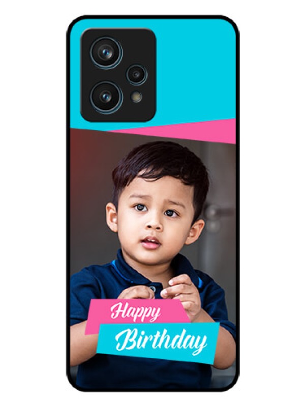 Custom Realme 9 4G Personalized Glass Phone Case - Image Holder with 2 Color Design