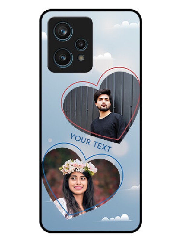 Custom Realme 9 4G Custom Glass Mobile Case - Blue Color Couple Design