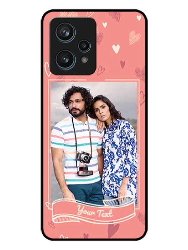 Custom Realme 9 4G Custom Glass Phone Case - Love doodle art Design