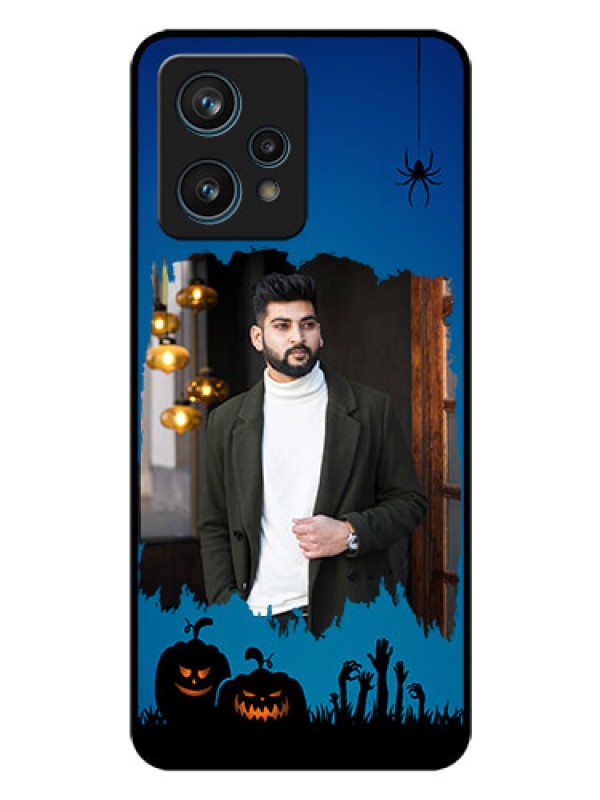 Custom Realme 9 4G Photo Printing on Glass Case - with pro Halloween design