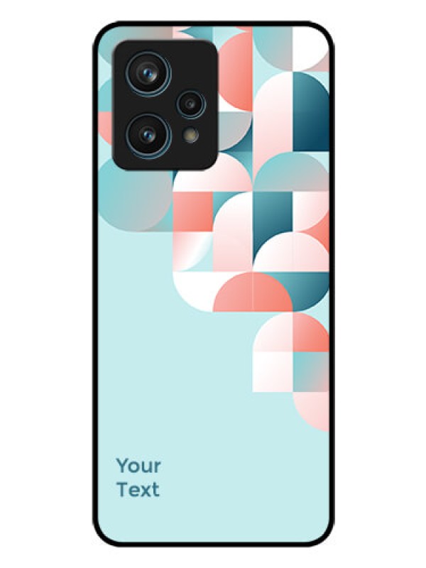 Custom Realme 9 4G Custom Glass Phone Case - Stylish Semi-circle Pattern Design