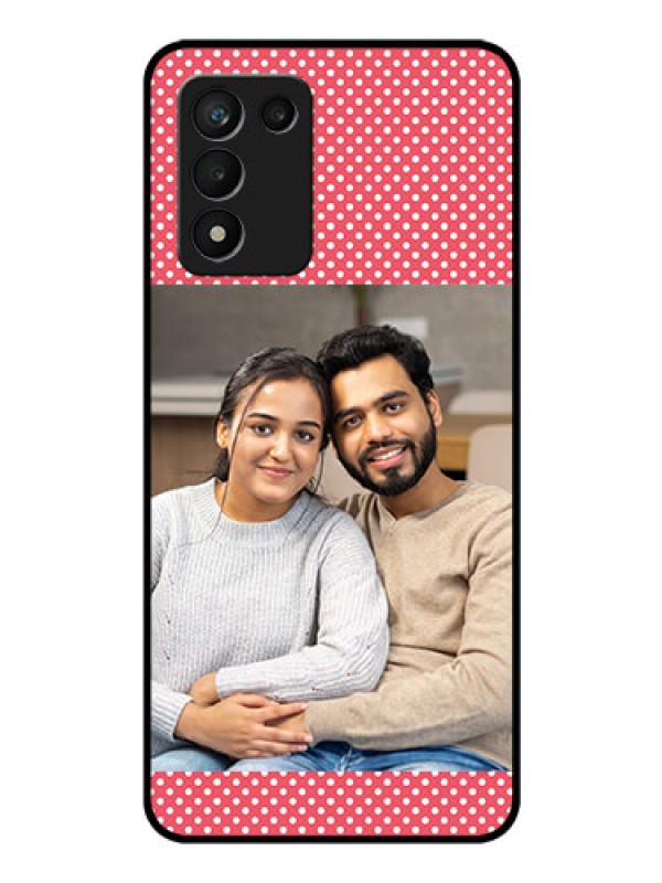 Custom Realme 9 5G Speed Edition Custom Glass Phone Case - White Dotted Design