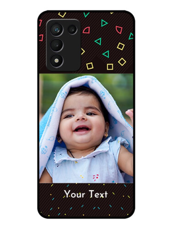 Custom Realme 9 5G Speed Edition Custom Glass Phone Case - with confetti birthday design