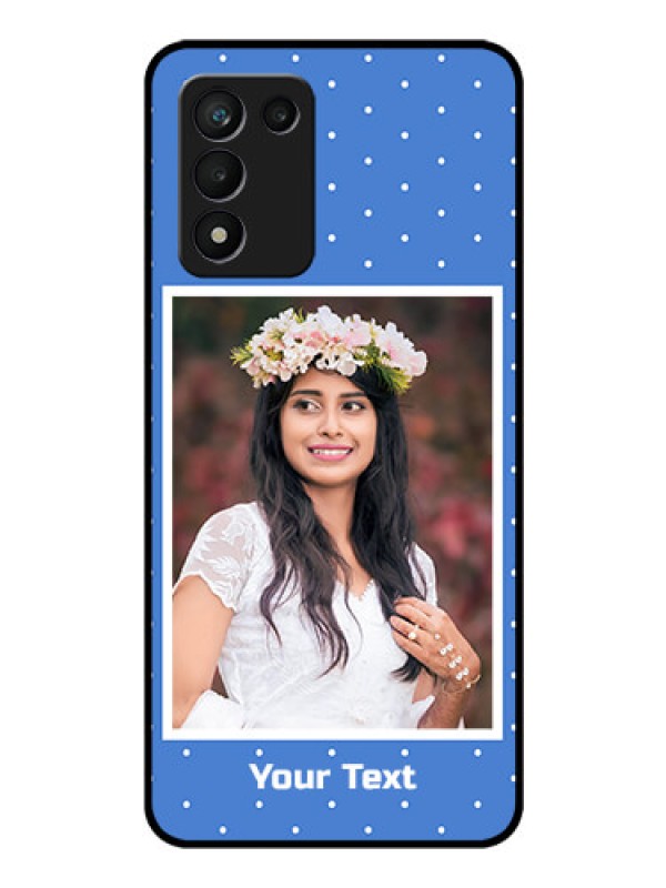 Custom Realme 9 5G Speed Edition Photo Printing on Glass Case - Polka dots design