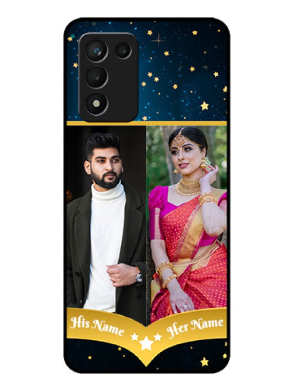 Custom Realme 9 5G Speed Edition Custom Glass Phone Case - Galaxy Stars Backdrop Design