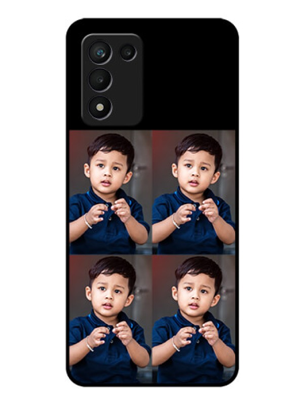 Custom Realme 9 5G Speed Edition 4 Image Holder on Glass Mobile Cover