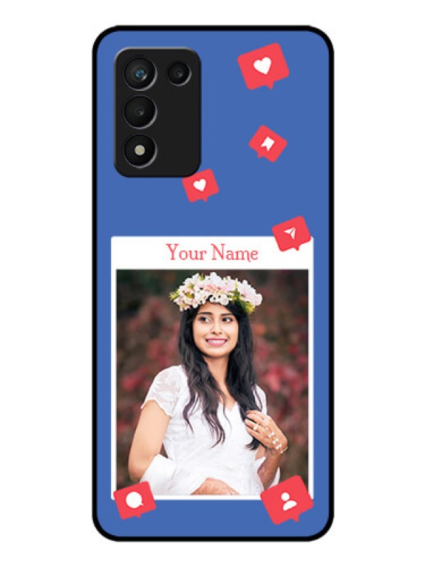 Custom Realme 9 5G Speed Edition Custom Glass Phone Case - Like Share And Comment Design