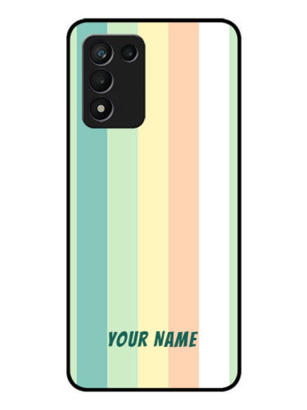 Custom Realme 9 5G Speed Edition Photo Printing on Glass Case - Multi-colour Stripes Design