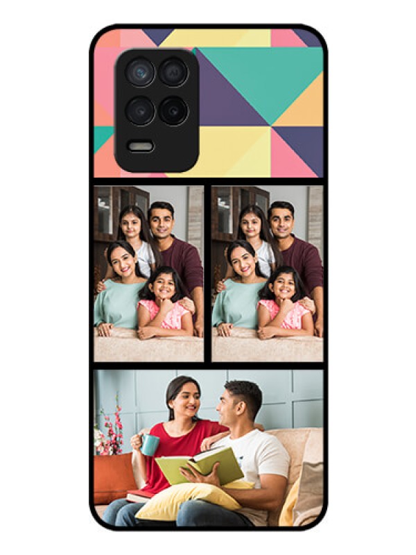 Custom Realme 9 5G Custom Glass Phone Case - Bulk Pic Upload Design