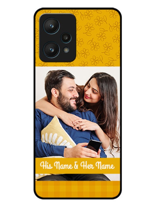 Custom Realme 9 Pro 5G Custom Glass Mobile Case - Yellow Floral Design