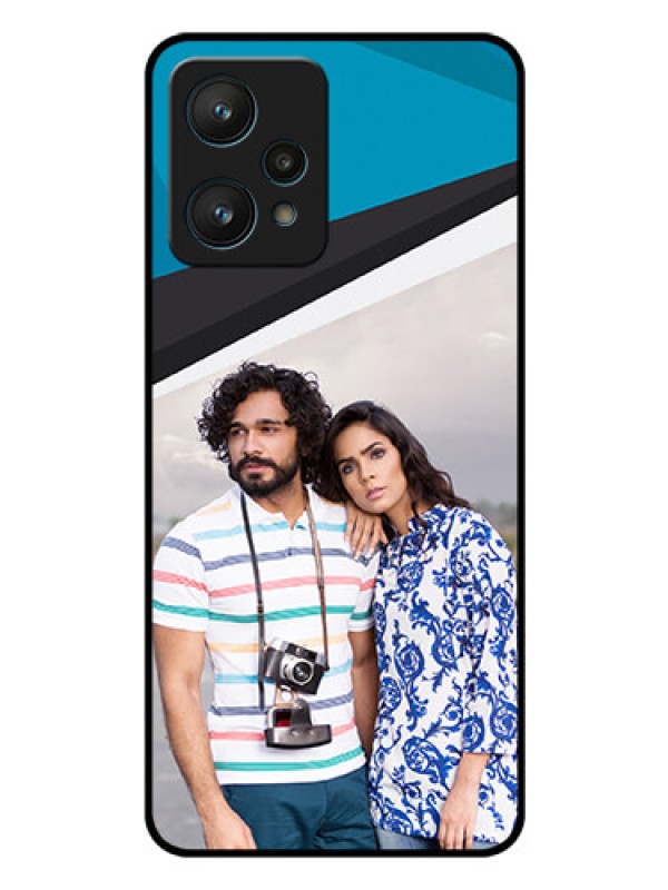 Custom Realme 9 Pro 5G Photo Printing on Glass Case - Simple Pattern Photo Upload Design