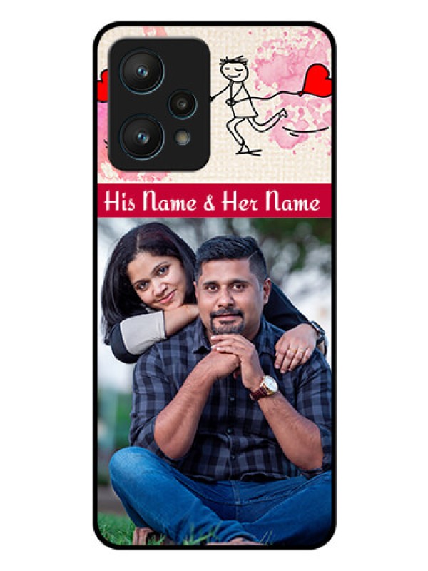 Custom Realme 9 Pro 5G Photo Printing on Glass Case - You and Me Case Design