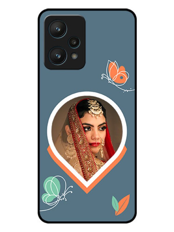 Custom Realme 9 Pro 5G Custom Glass Mobile Case - Droplet Butterflies Design