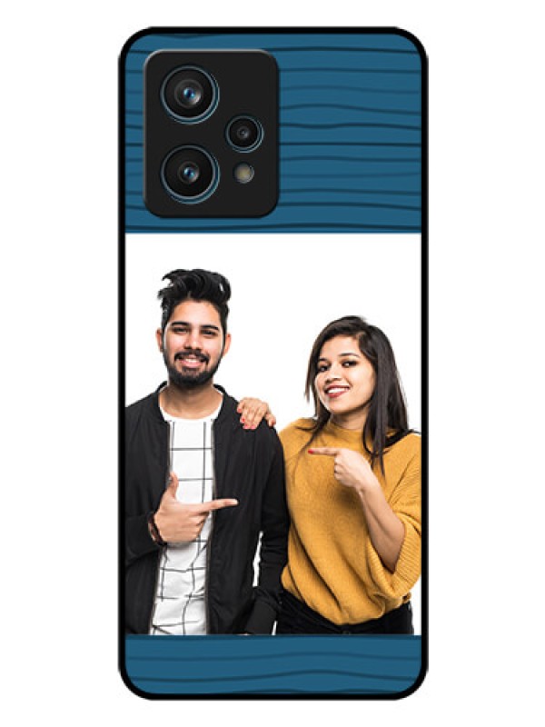 Custom Realme 9 Pro Plus 5G Custom Glass Phone Case - Blue Pattern Cover Design