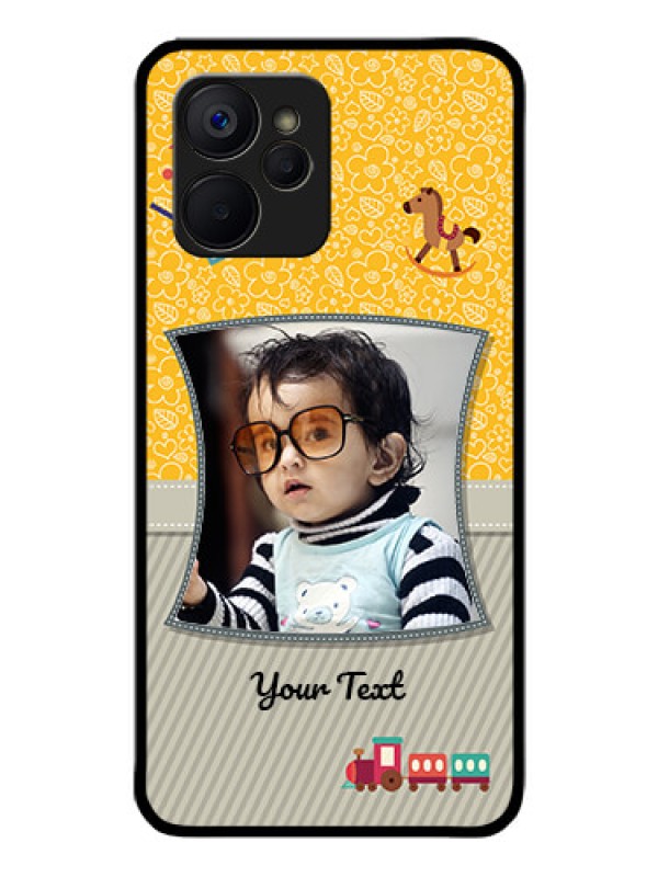 Custom Realme 9i 5G Personalized Glass Phone Case - Baby Picture Upload Design