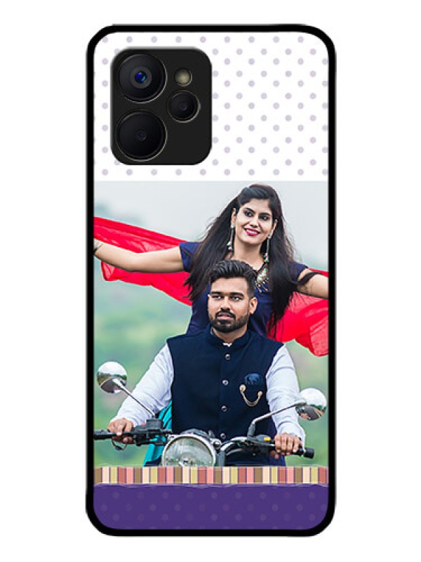 Custom Realme 9i 5G Photo Printing on Glass Case - Cute Family Design
