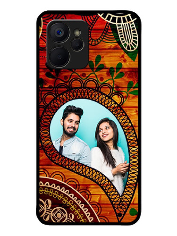 Custom Realme 9i 5G Personalized Glass Phone Case - Abstract Colorful Design