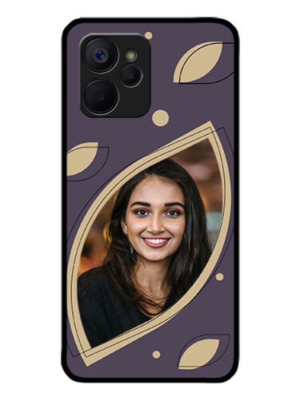 Custom Realme 9i 5G Custom Glass Mobile Case - Falling Leaf Design