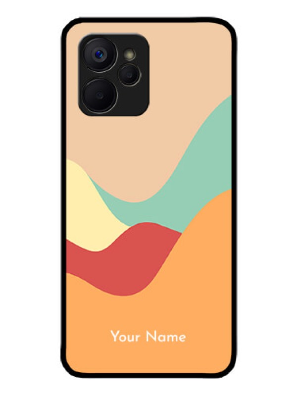 Custom Realme 9i 5G Personalized Glass Phone Case - Ocean Waves Multi-colour Design