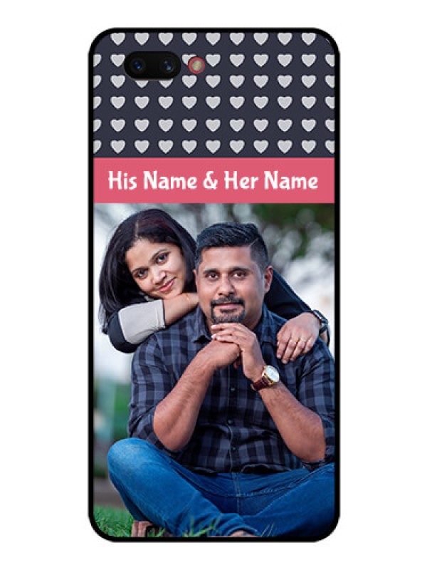 Custom Realme C1 2019 Custom Glass Mobile Case  - Love Symbols Design