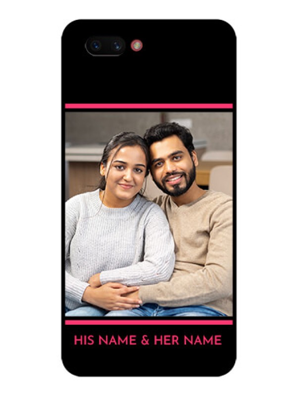 Custom Realme C1 2019 Custom Glass Mobile Case  - with Add Text Design