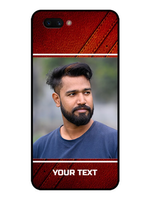 Custom Realme C1 2019 Personalized Glass Phone Case  - Leather Phone Case Design