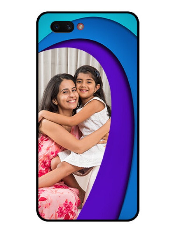 Custom Realme C1 2019 Photo Printing on Glass Case  - Simple Pattern Design