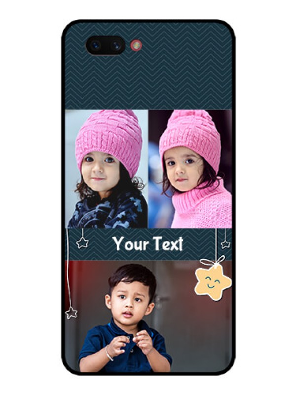 Custom Realme C1 2019 Custom Glass Mobile Case  - Hanging Stars Design