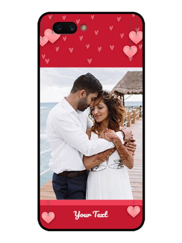 Custom Realme C1 2019 Custom Glass Phone Case  - Valentines Day Design