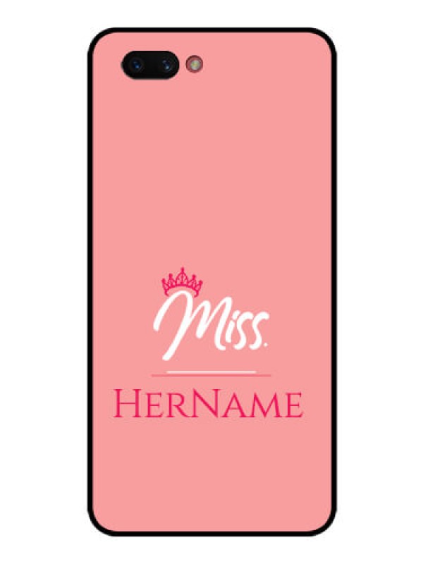 Custom Realme C1 2019 Custom Glass Phone Case Mrs with Name