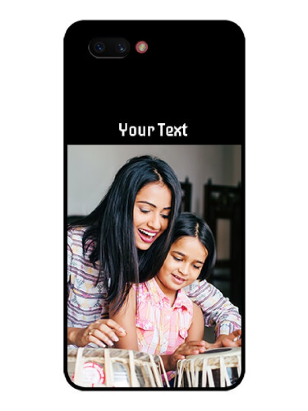 Custom Realme C1 2019 Photo with Name on Glass Phone Case