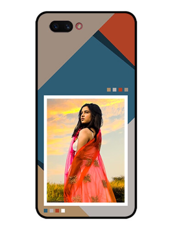 Custom Realme C1 2019 Personalized Glass Phone Case - Retro color pallet Design