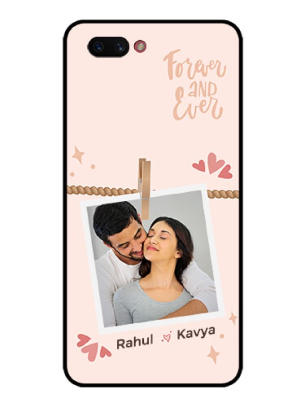 Custom Realme C1 2019 Custom Glass Phone Case - Forever and ever love Design
