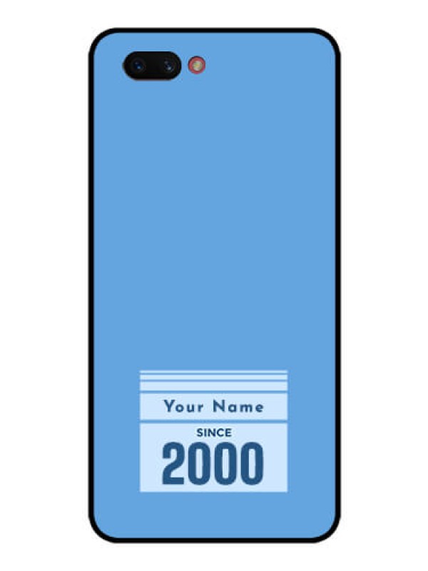 Custom Realme C1 2019 Custom Glass Mobile Case - Custom Year of birth Design