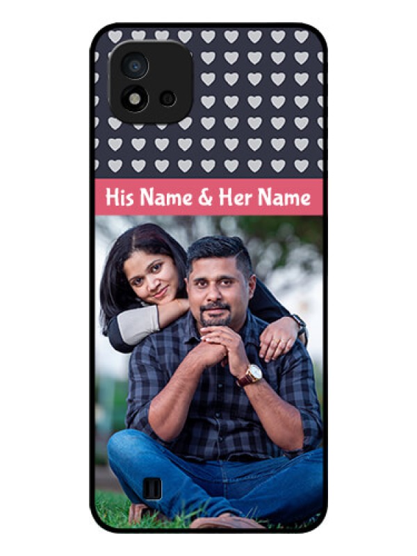 Custom Realme C11 2021 Custom Glass Mobile Case - Love Symbols Design
