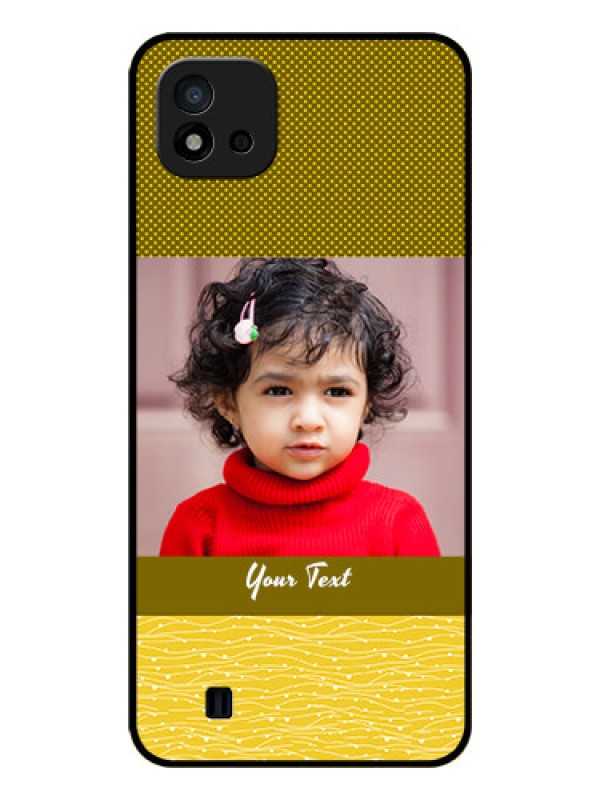 Custom Realme C11 2021 Custom Glass Phone Case - Simple Green Color Design