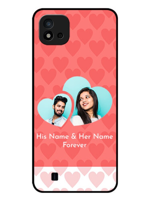 Custom Realme C11 2021 Personalized Glass Phone Case - Couple Pic Upload Design