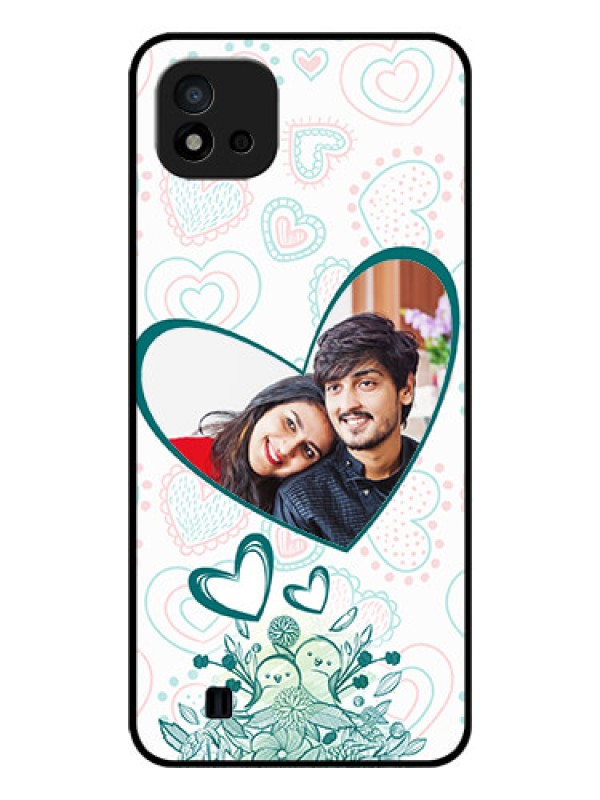 Custom Realme C11 2021 Photo Printing on Glass Case - Premium Couple Design