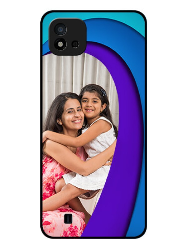 Custom Realme C11 2021 Photo Printing on Glass Case - Simple Pattern Design