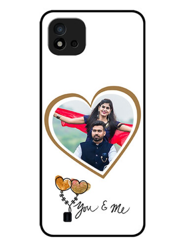 Custom Realme C11 2021 Custom Glass Mobile Case - You & Me Design