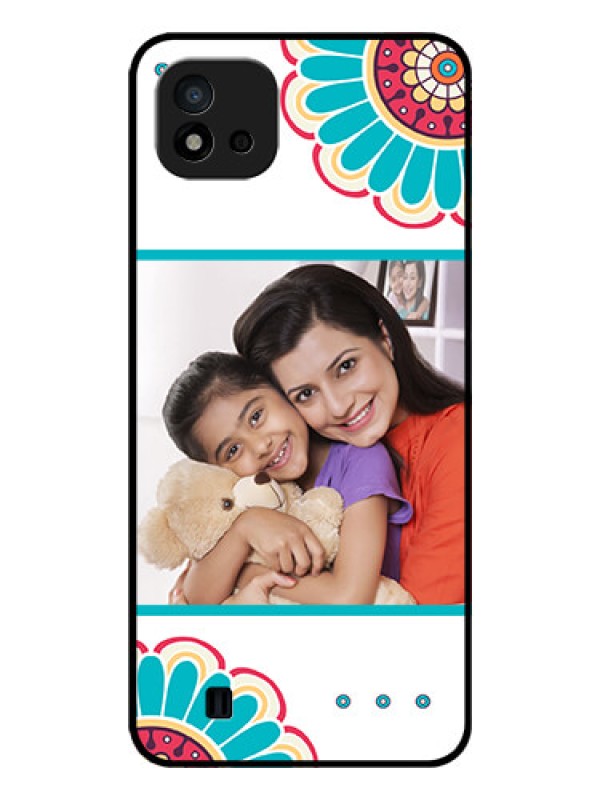 Custom Realme C11 2021 Custom Glass Phone Case - Flower Design