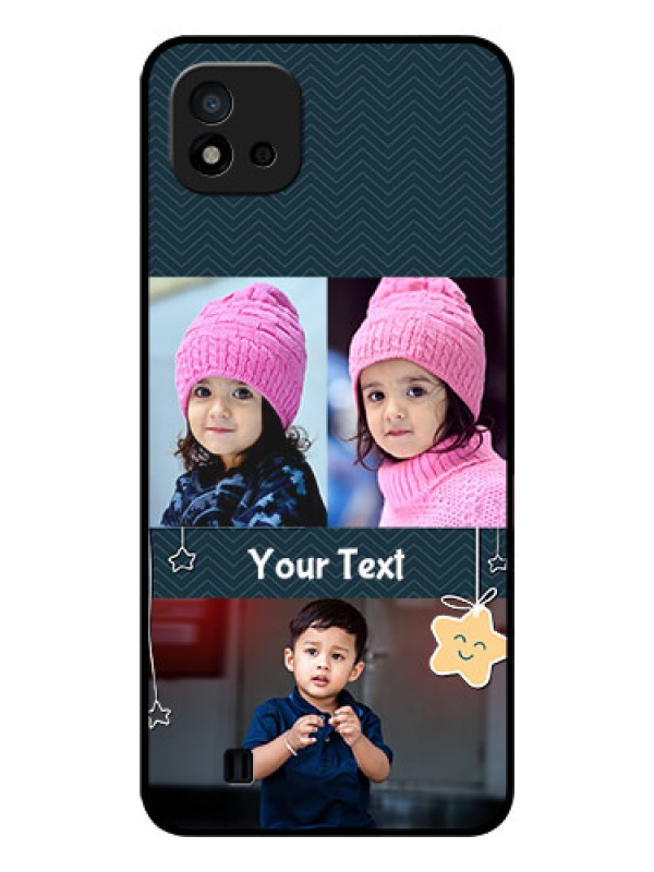 Custom Realme C11 2021 Custom Glass Mobile Case - Hanging Stars Design