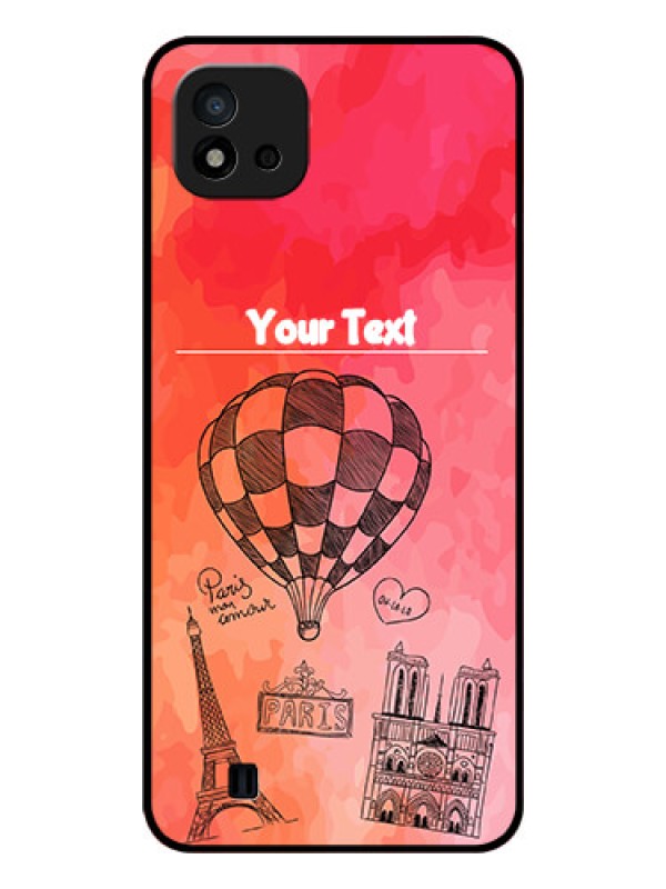 Custom Realme C11 2021 Custom Glass Phone Case - Paris Theme Design