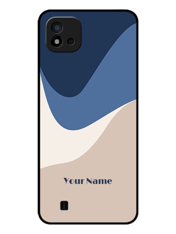 Custom Realme C11 2021 Custom Glass Phone Case - Abstract Drip Art Design