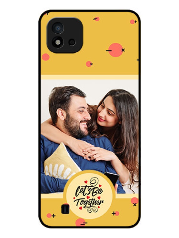 Custom Realme C11 2021 Photo Printing on Glass Case - Lets be Together Design